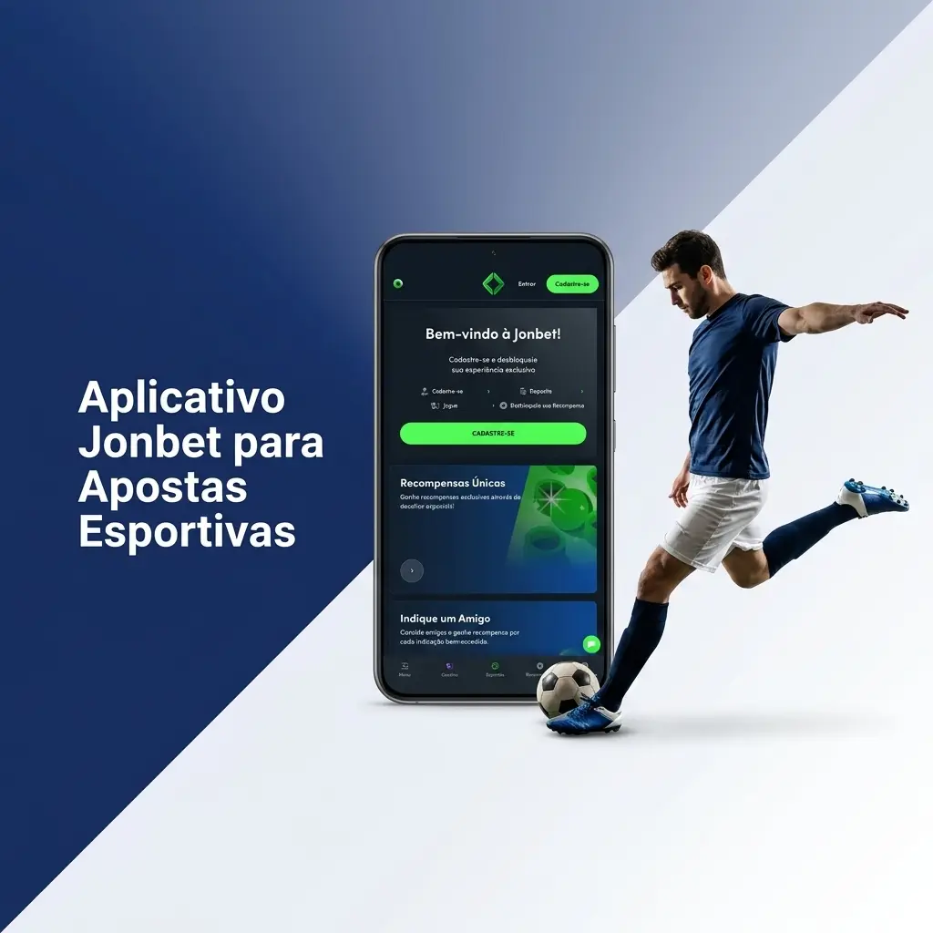 Aplicativo Jonbet para apostas esportivas disponível no Android e iOS com acesso a esportes e cassino