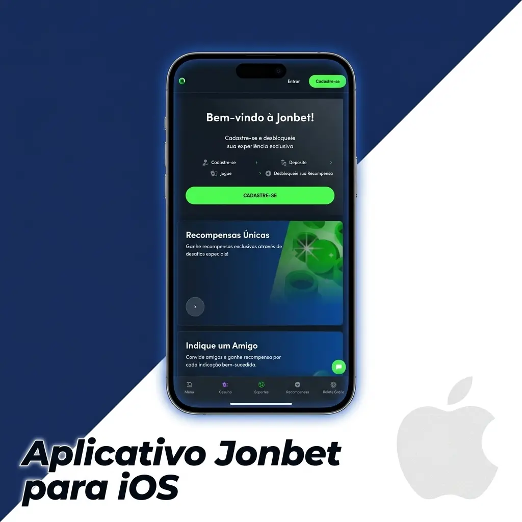Ícone do aplicativo Jonbet PWA para iOS instalado na tela inicial do iPhone via Safari