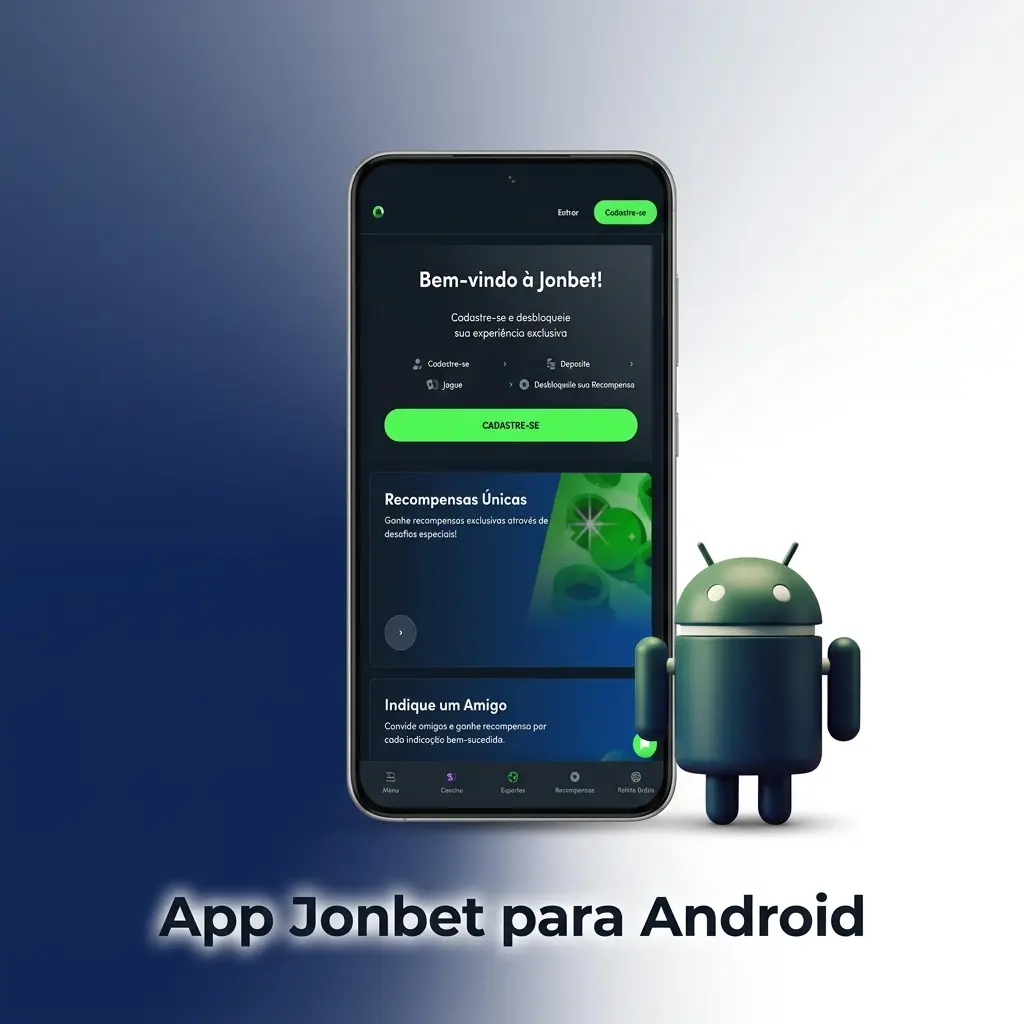 Aplicativo Jonbet para Android disponível para download gratuito em APK, compatível com smartphones modernos
