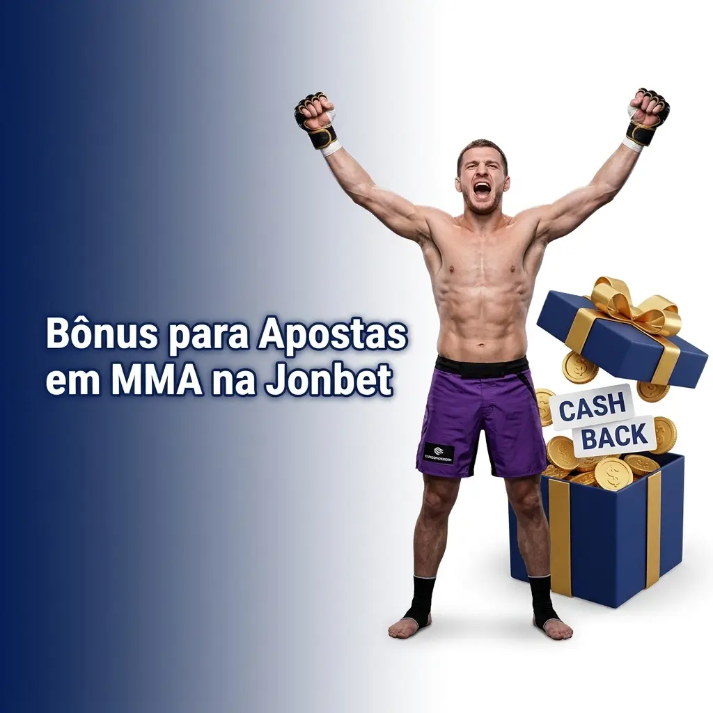 Bônus de boas-vindas Jonbet: 100% até R$500 para apostas em MMA com rollover 3x e odds mínimas 1.70