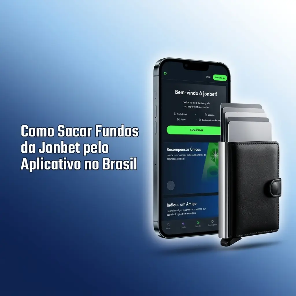Tela do app Jonbet mostrando opção de saque via Pix com campo para inserir valor mínimo de R$ 50,00