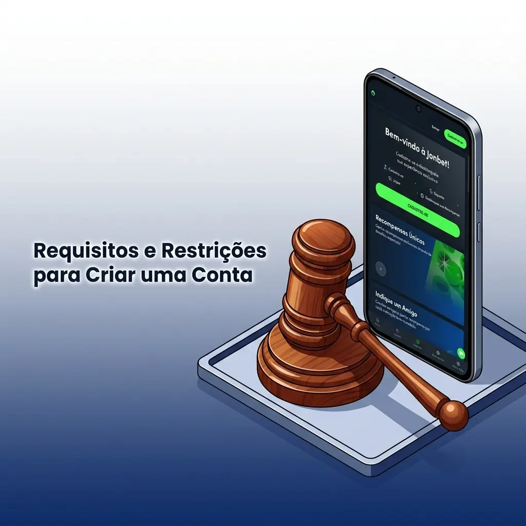 Requisitos e restrições para criar conta na Jonbet: idade mínima, CPF válido e países bloqueados