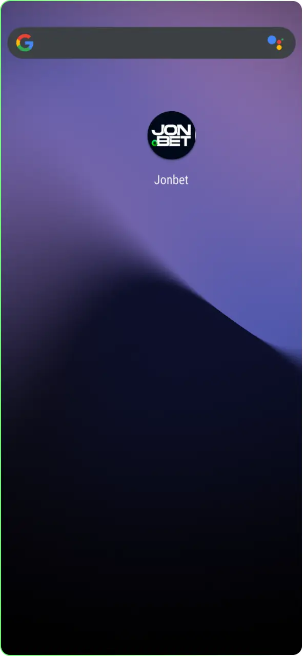 Abra o app Jonbet instalado e faça login para começar a apostar.